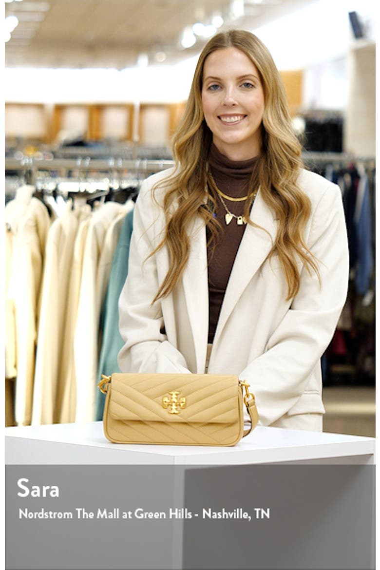 Kira Chevron Small Leather Shoulder Bag video