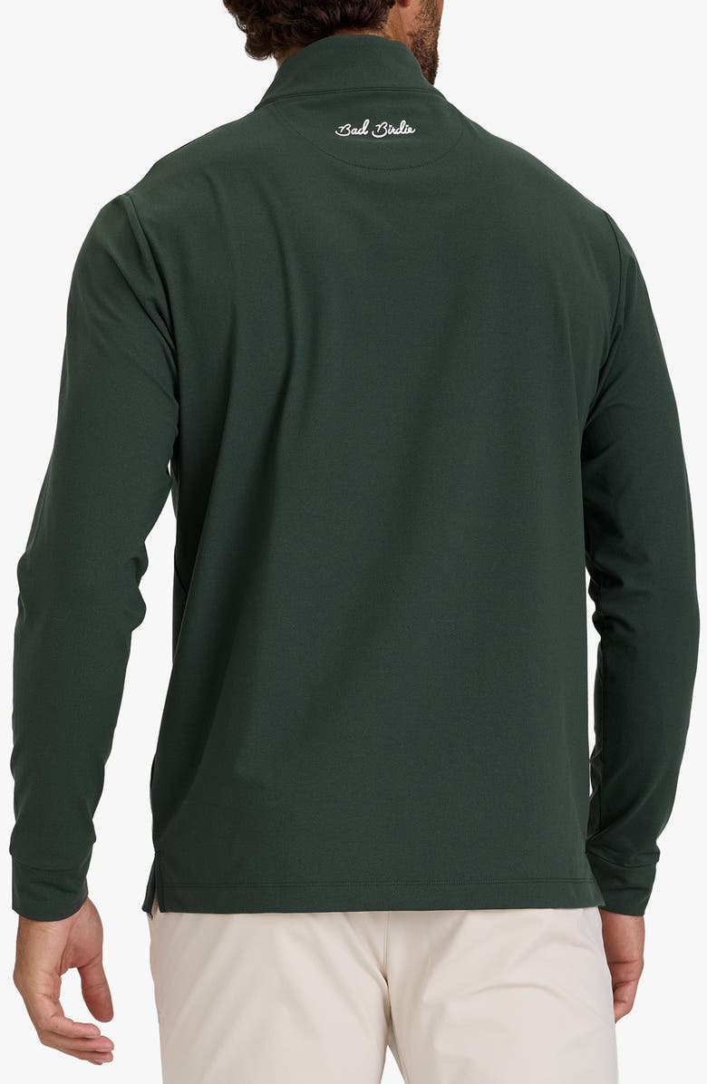 Bad Birdie Velocity Performance Quarter Zip Pullover, Alternate, color, Deep Forest