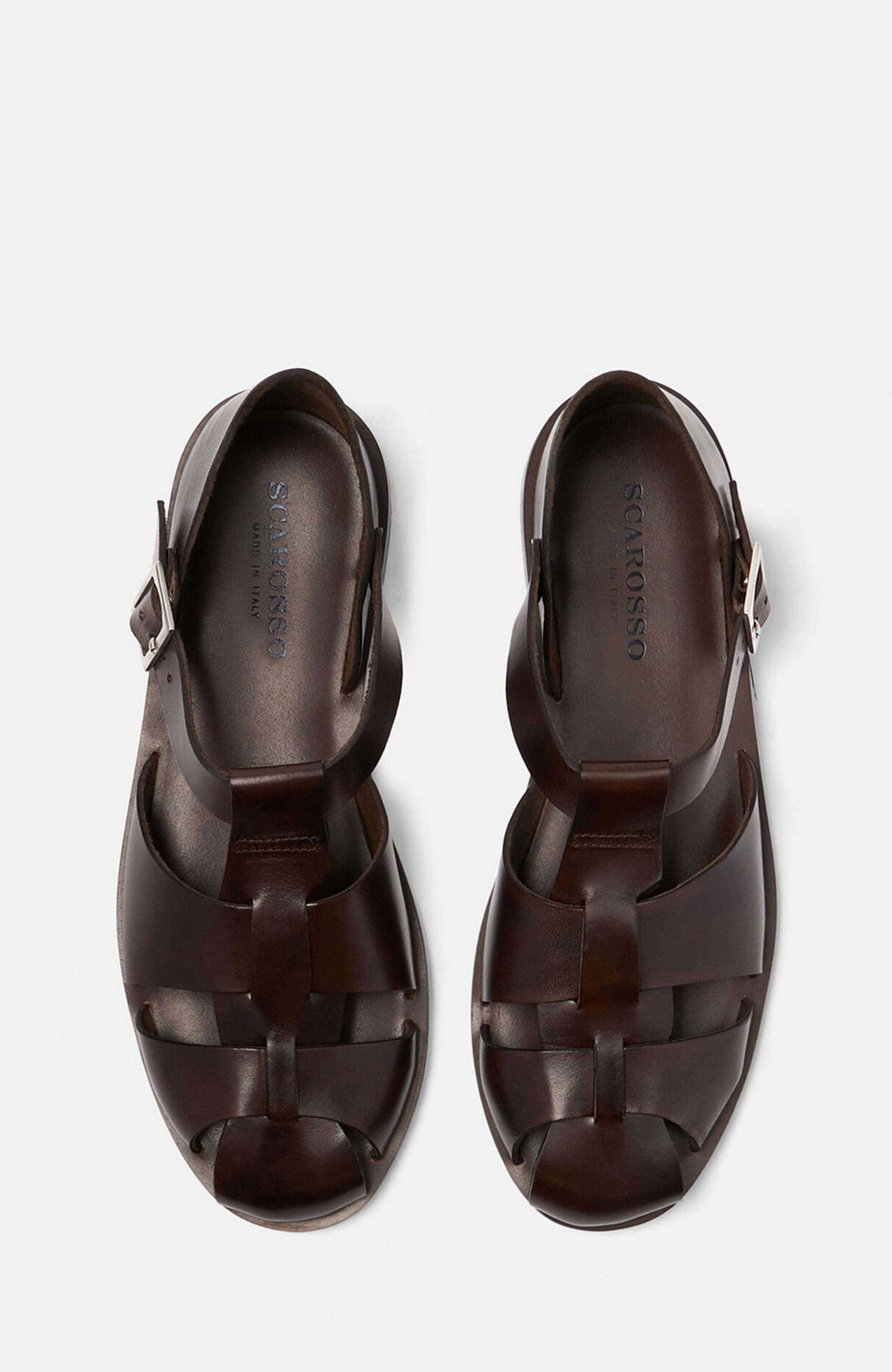 Apollo Sandals, Alternate, color, Brown - Calf
