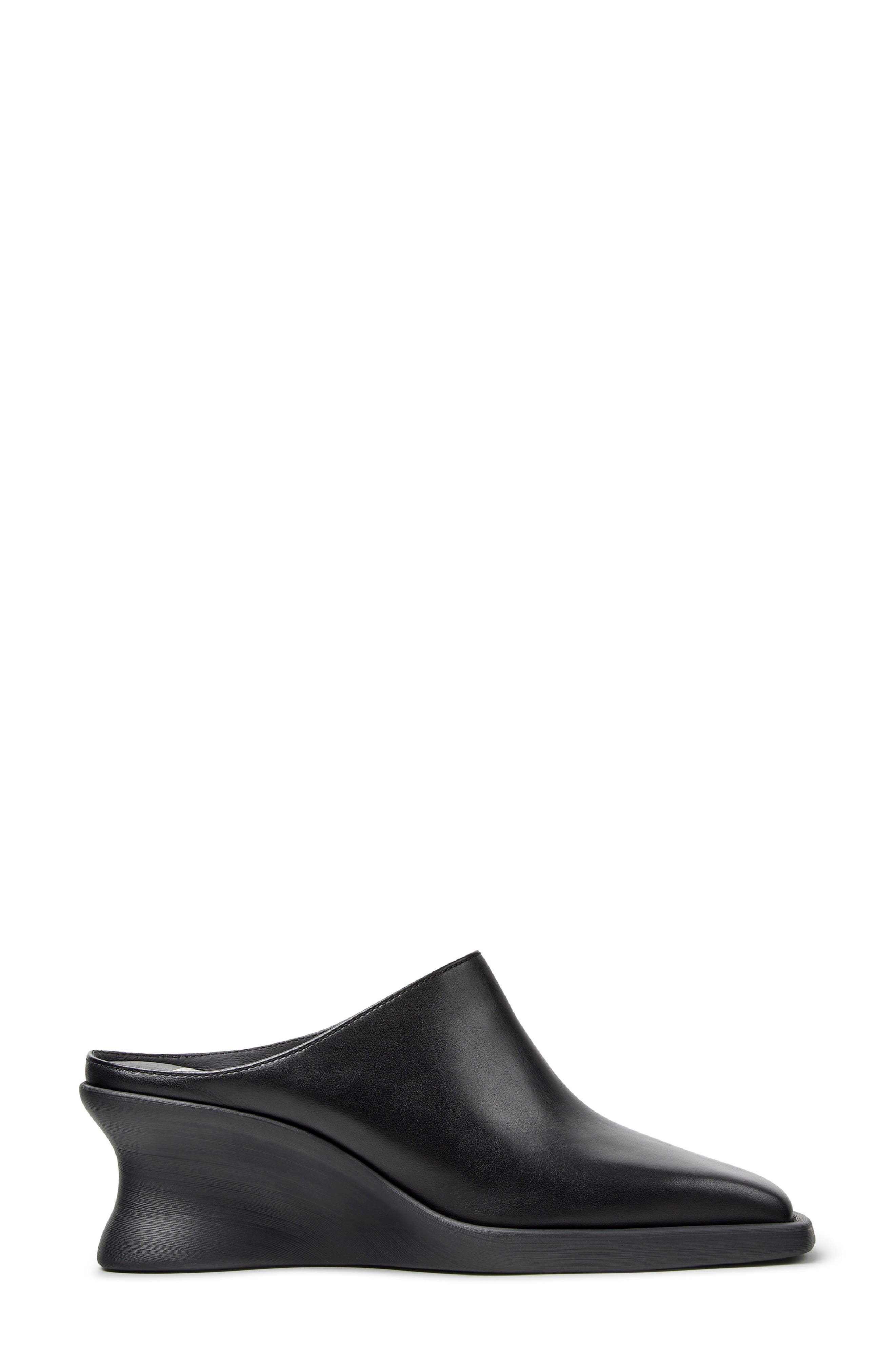 Louise Leather Mule, Alternate, color, BLACK
