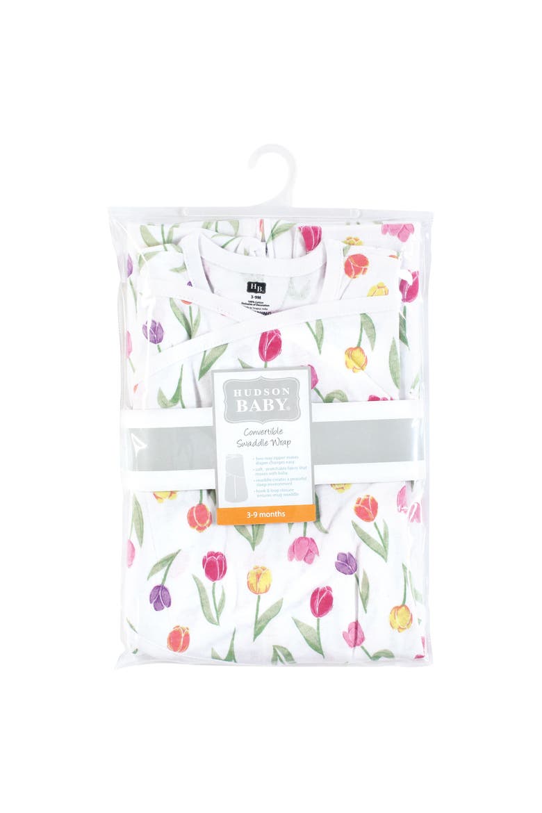 Convertible Swaddle Sleeping Bag, Alternate, color, Spring Tulips