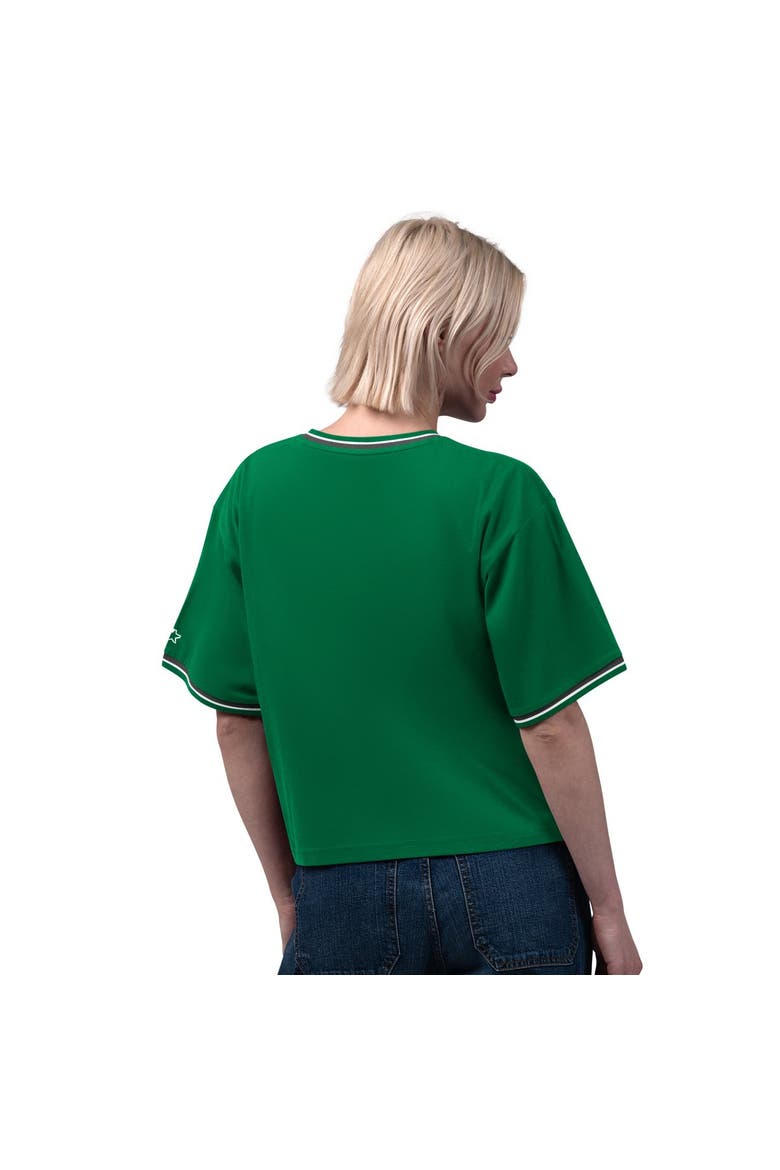 Women's Starter  Kelly Green Philadelphia Eagles Vintage Ace Cropped T-Shirt, Alternate, color, Kelly Green