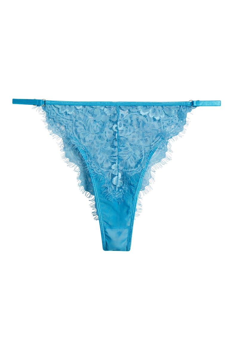 Eyelash Lace Bikini, Alternate, color, BLUE