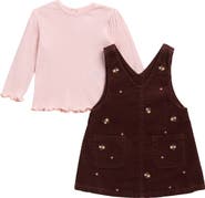 Little Me Kids' Garden Embroidery Jumper & Shirt Set