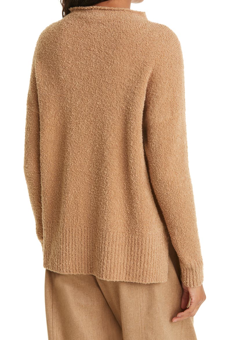 Funnel Neck Sweater, Alternate, color, HONEY