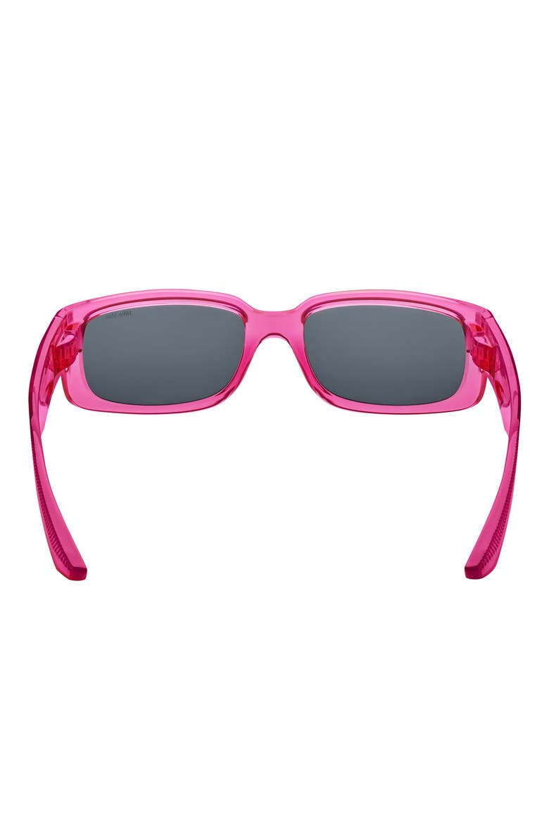 Variant I 56mm Rectangle Sunglasses, Alternate, color, LASER FUCHSIA / GREY