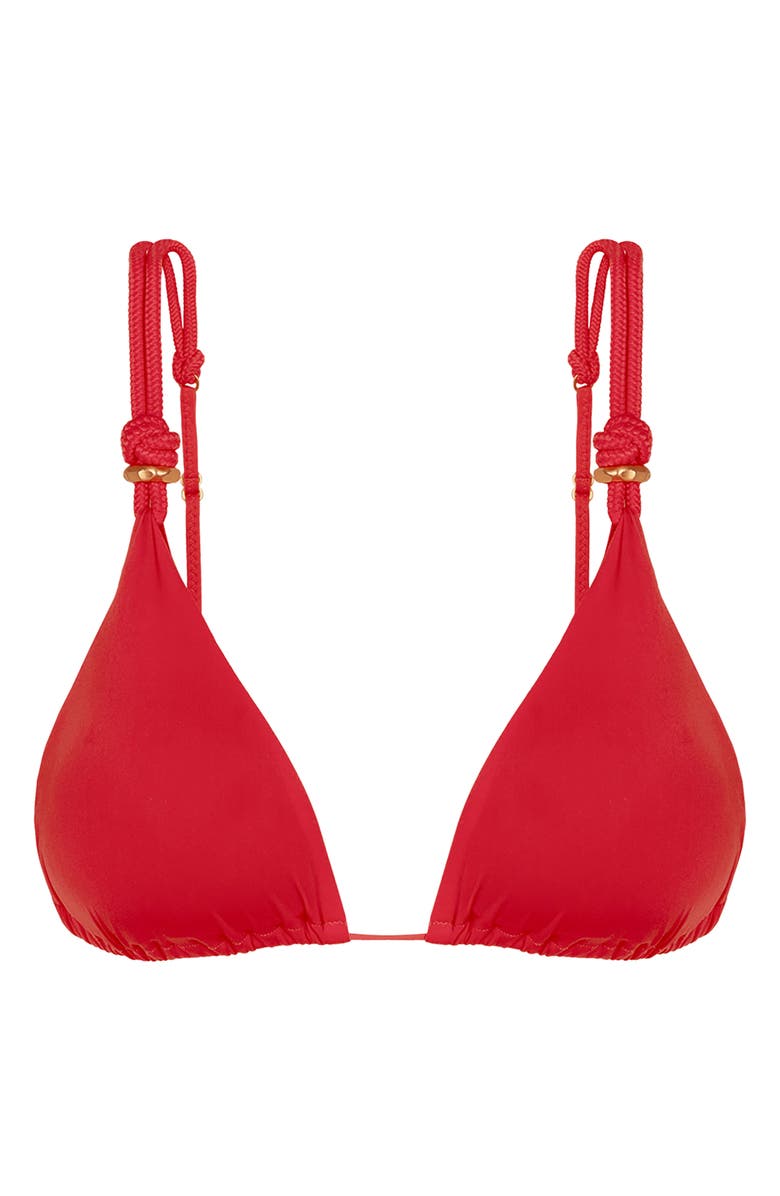 ViX Paula Hermanny Gal Triangle Bikini Top, Alternate, color, Red