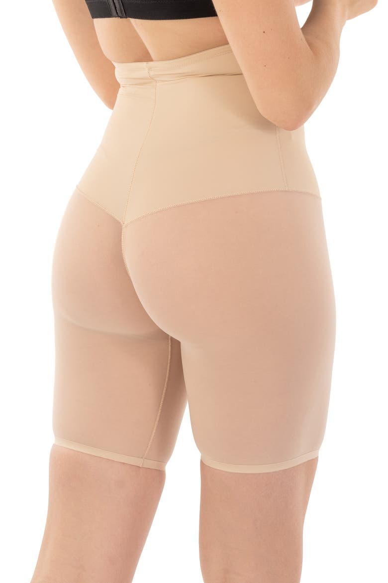 Extra Hi Waist Shaper with Targeted Double Front Panel for Smooth Shaping, Alternate, color, NUDE