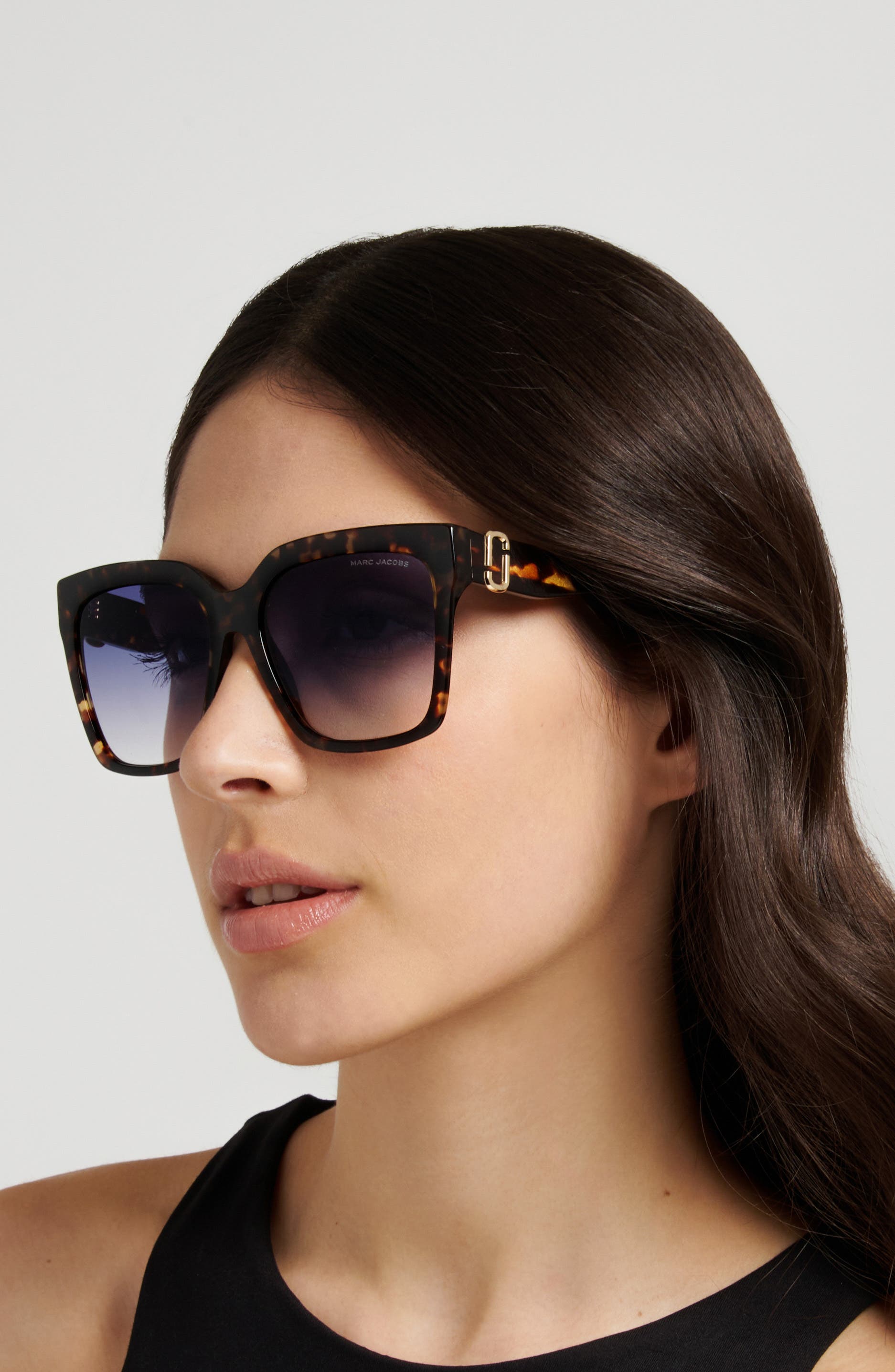 Marc Jacobs 57mm Gradient Square Sunglasses (Women) | Nordstrom