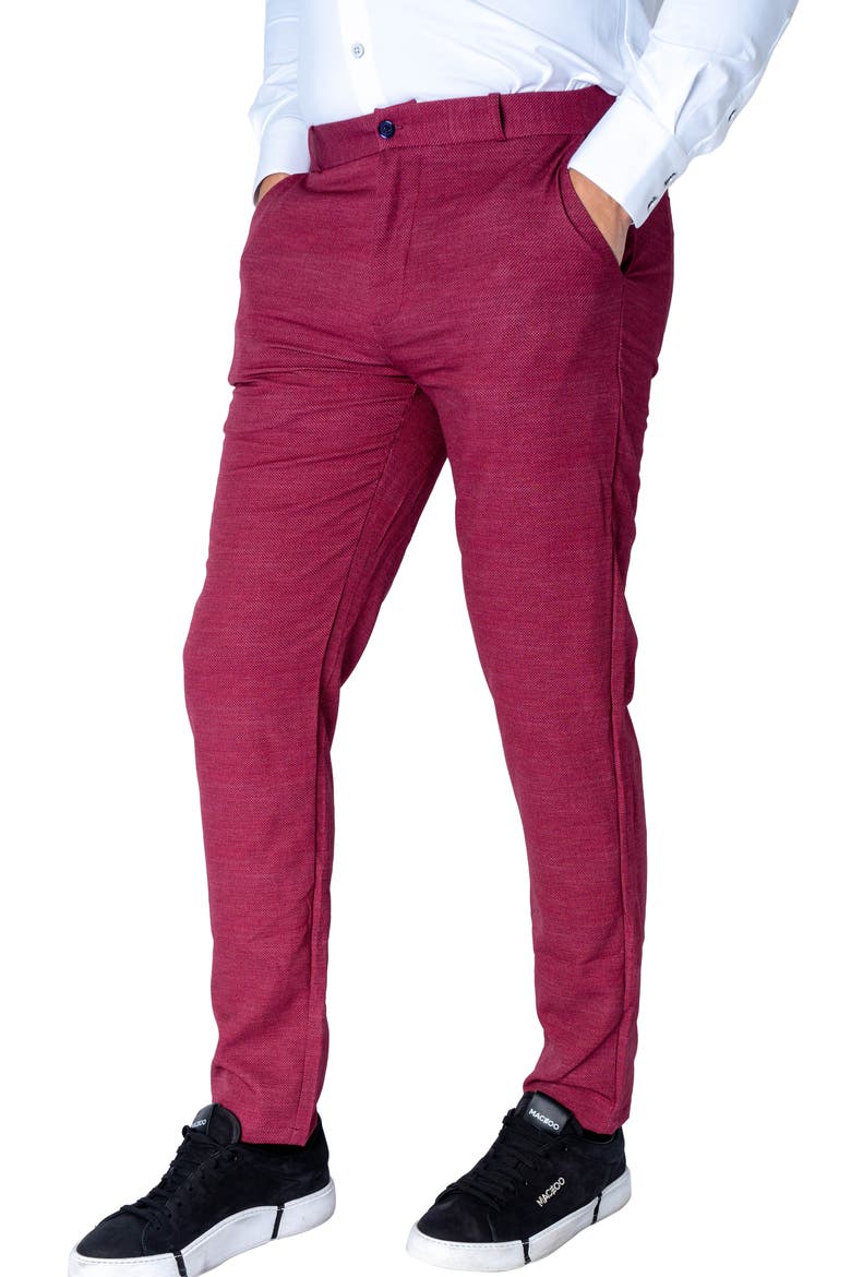 Slim Fit Pants, Alternate, color, RED