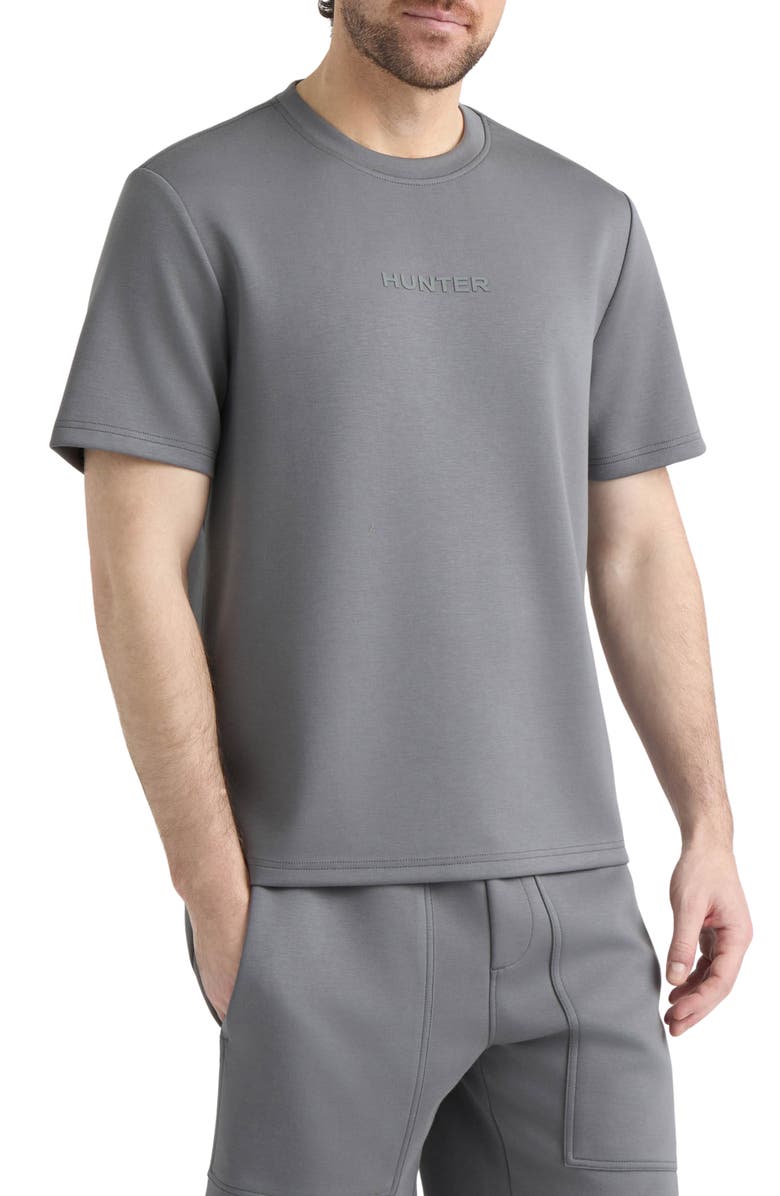 Hunter Barry Scuba Knit T-Shirt, Main, color, Castle Rock