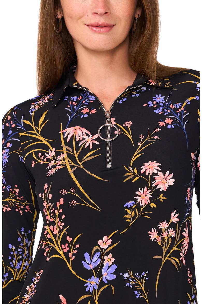O-Ring Zip Swing Dress, Alternate, color, RHUBARB