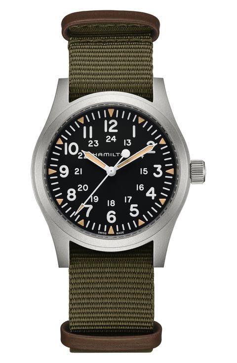 Khaki Field Mechanical NATO Strap Watch, 42mm