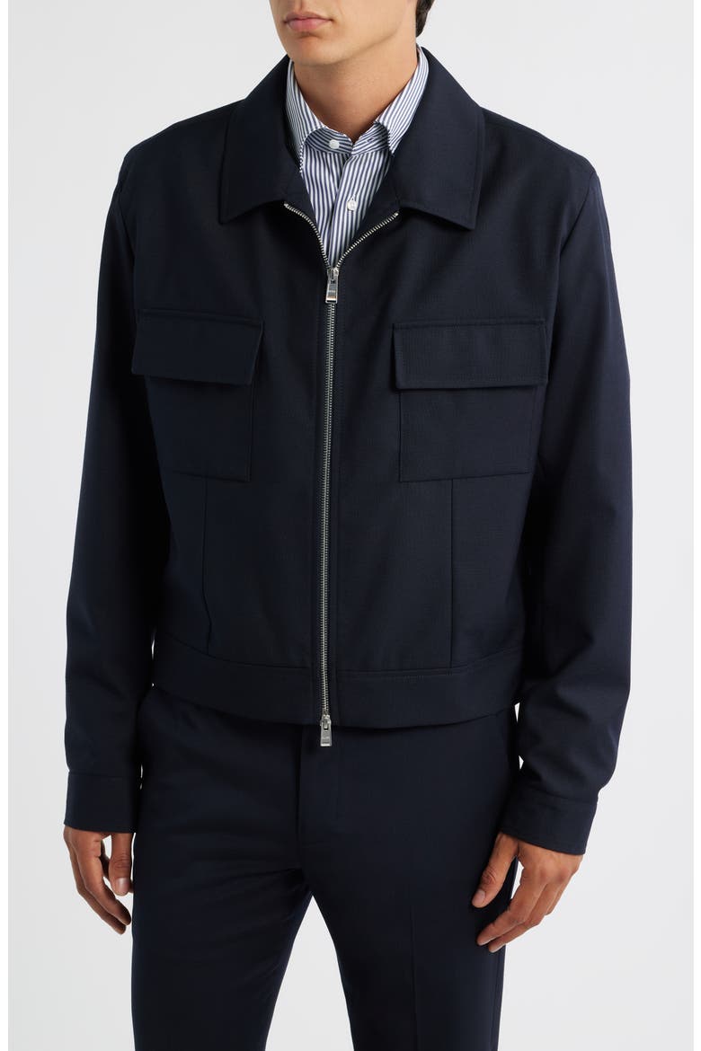 Casper Wool Jacket, Alternate, color, DARK BLUE