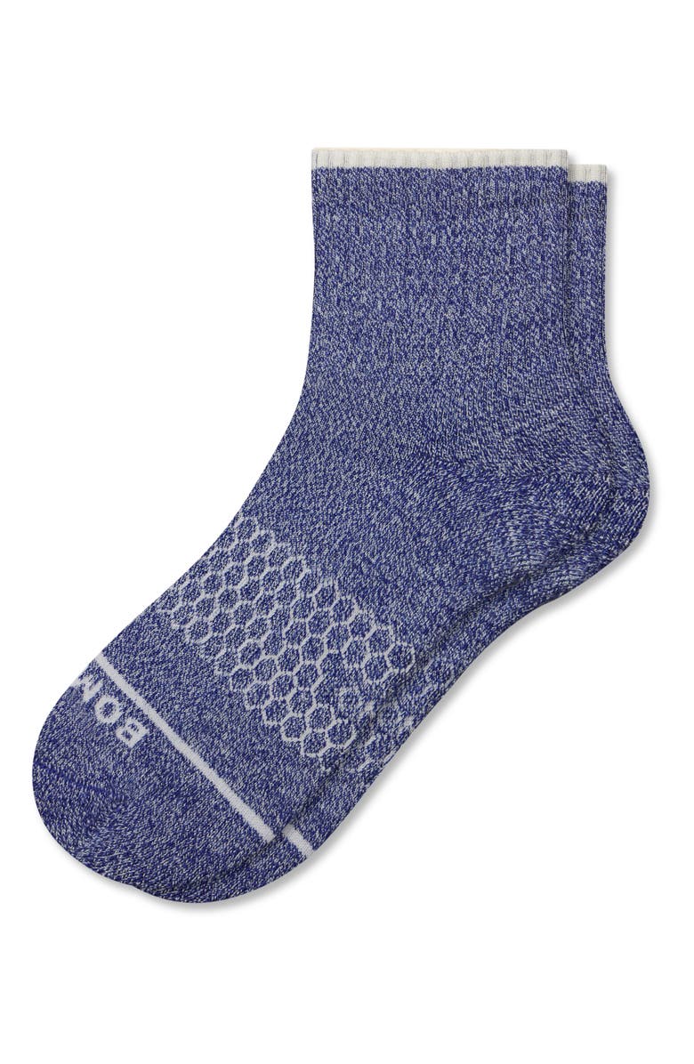 Bombas Merino Wool Blend Quarter Socks, Main, color, Glacier Blue
