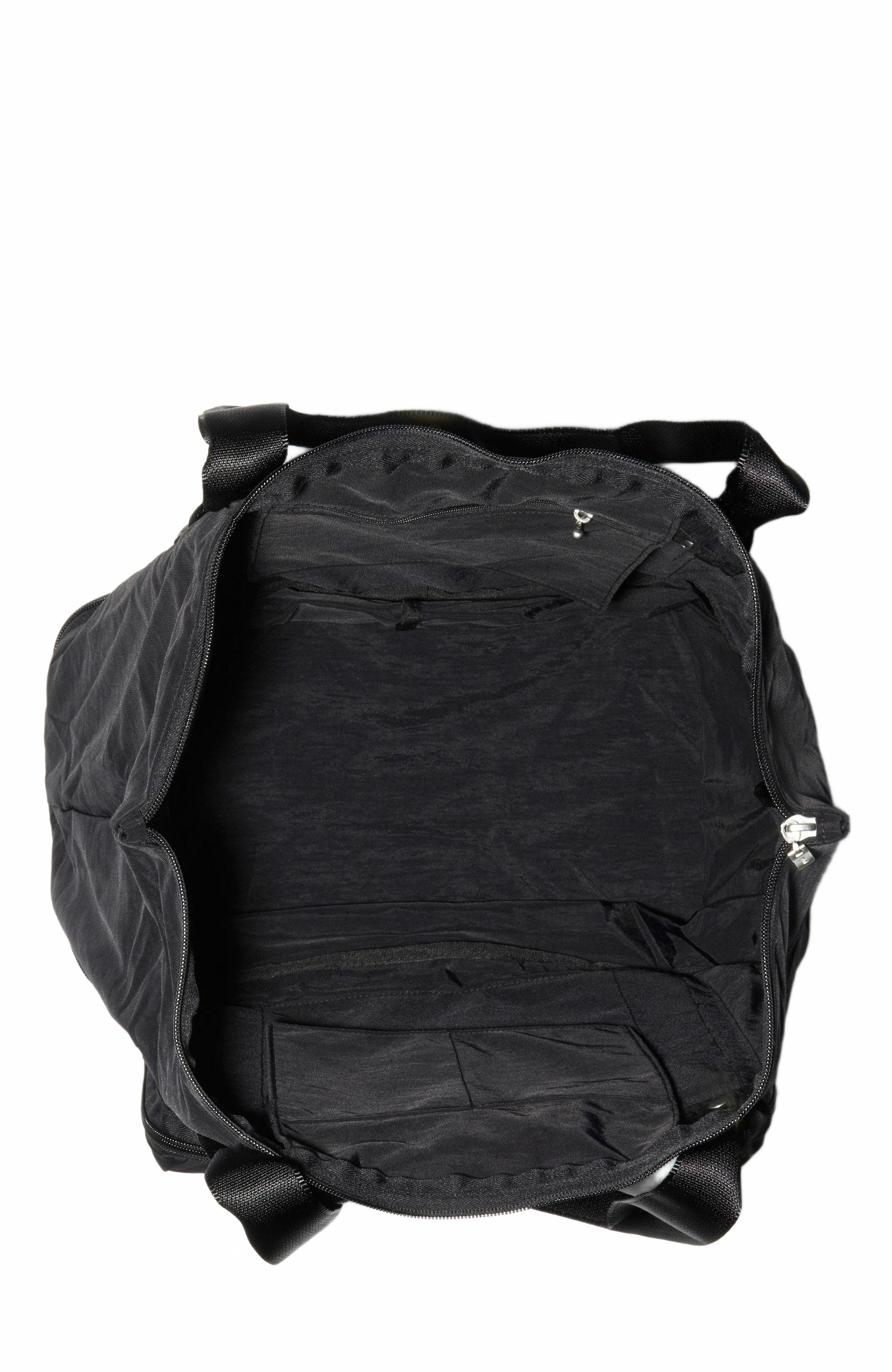 BAGGALLINI Carryall Expandable Packable Weekender Tote Bag, Alternate, color, Black