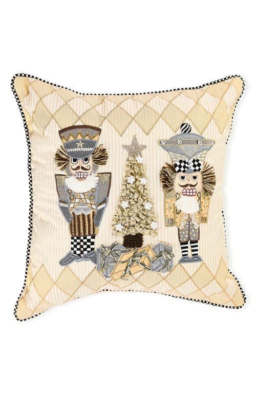 Mackenzie-childs Mackenzie Childs Glam Up Nutcracker Throw Pillow In Neutral