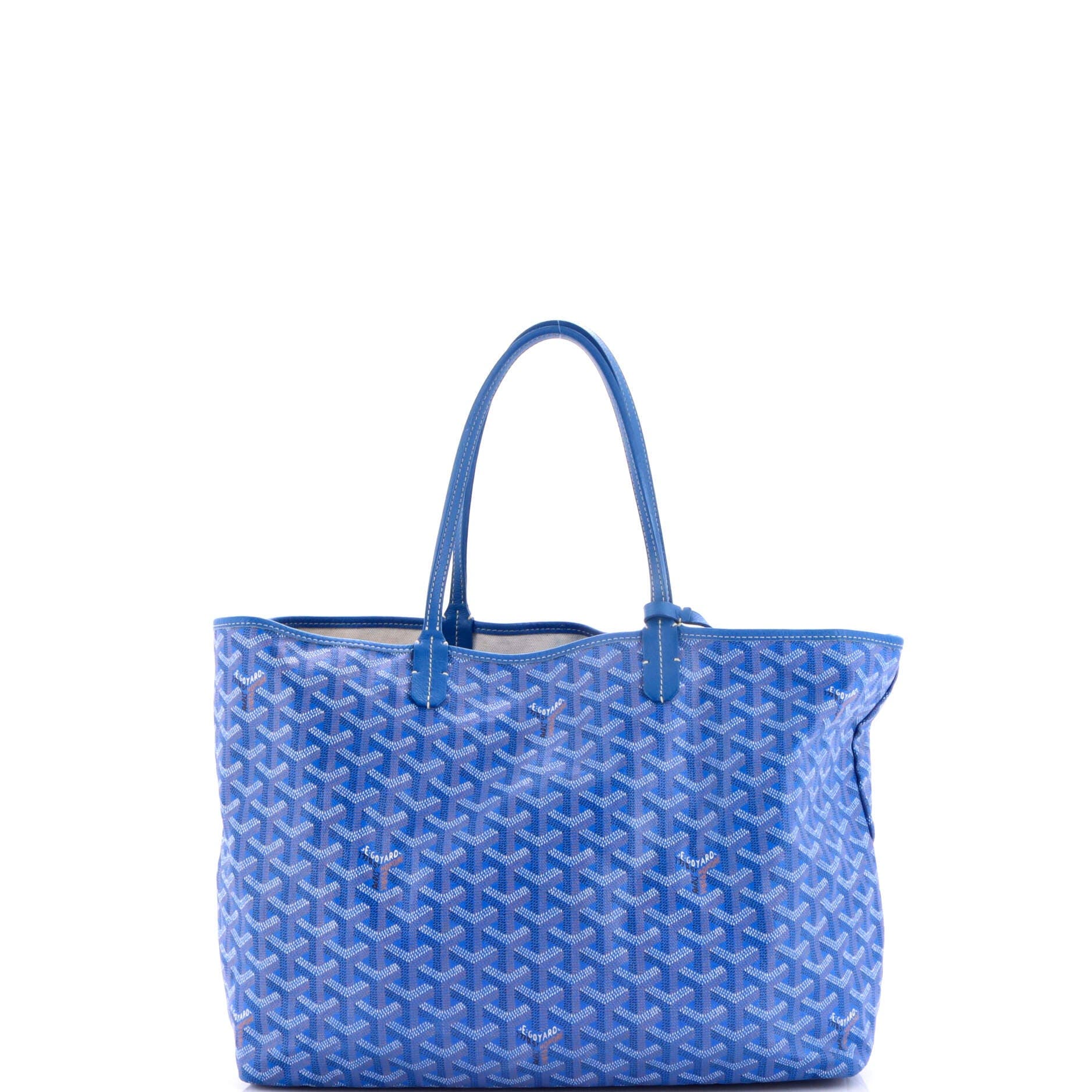 Pre-Owned Goyard Saint Louis Tote Coated Canvas PM, Alternate, color, Blue