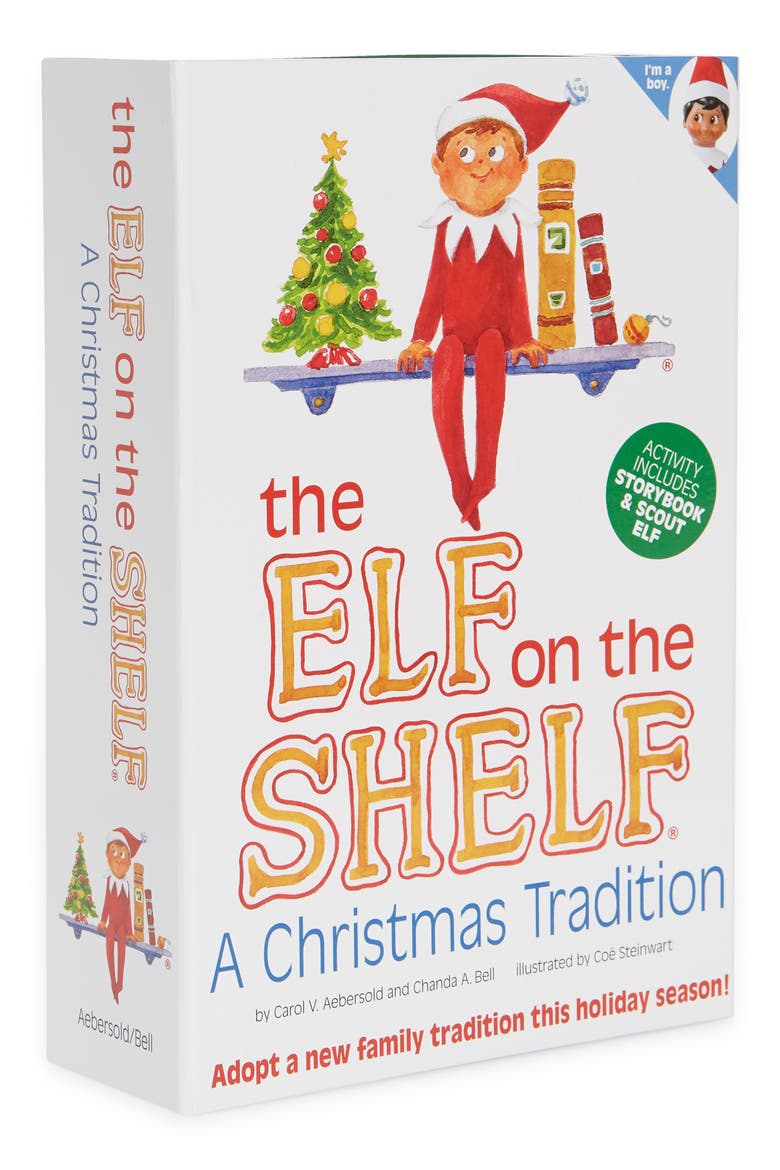Boy Elf & Book Set, Main, color, RED