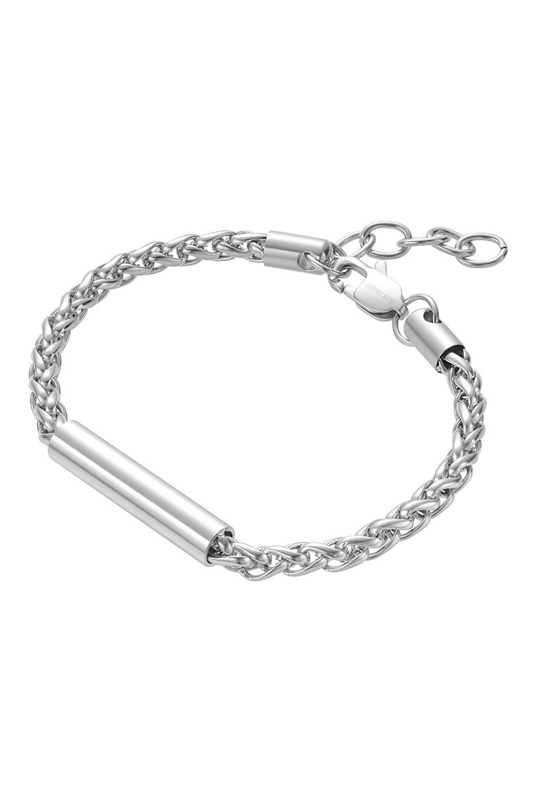 Wheat Chain Bracelet, Alternate, color, SILVER