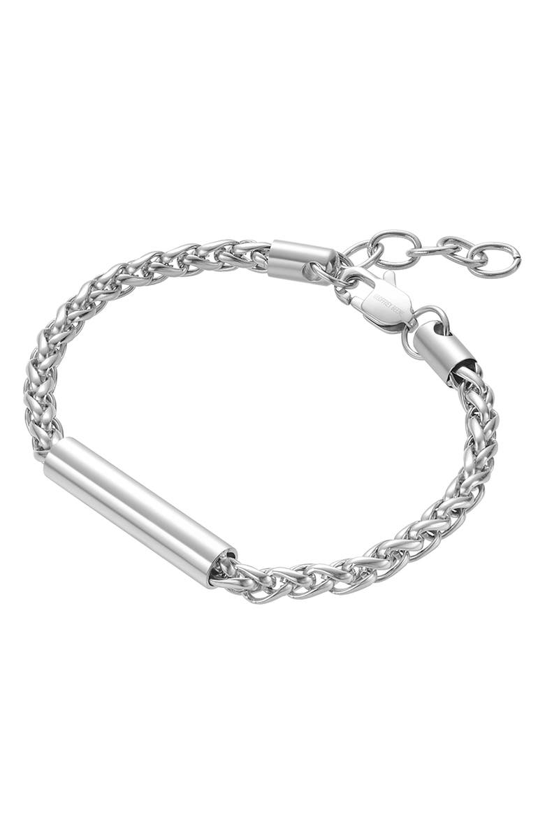 GEOFFREY BEENE Wheat Chain Bracelet, Alternate, color, Silver