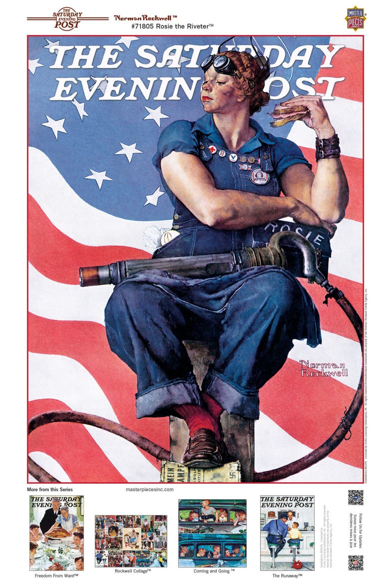Rosie the Riveter 1000 Piece Puzzle, Alternate, color, Multicolor