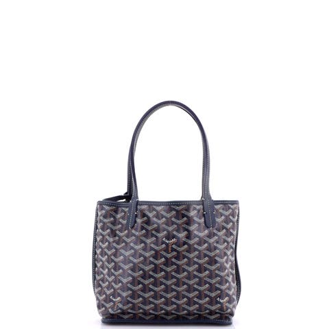 Anjou Reversible Tote Coated Canvas Mini