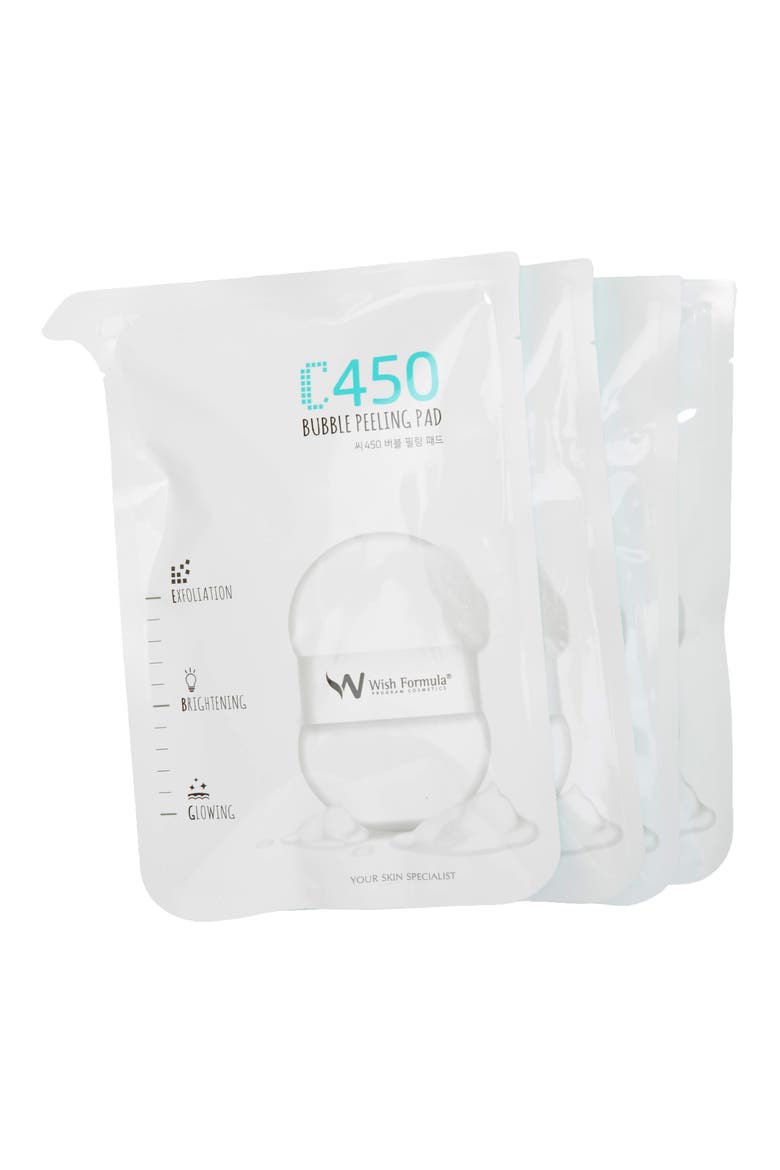 C450 Bubble Peeling Body Pad, Main, color, CLEAR
