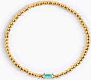 Mint & Lily Gold Beaded Birthstone Bracelet