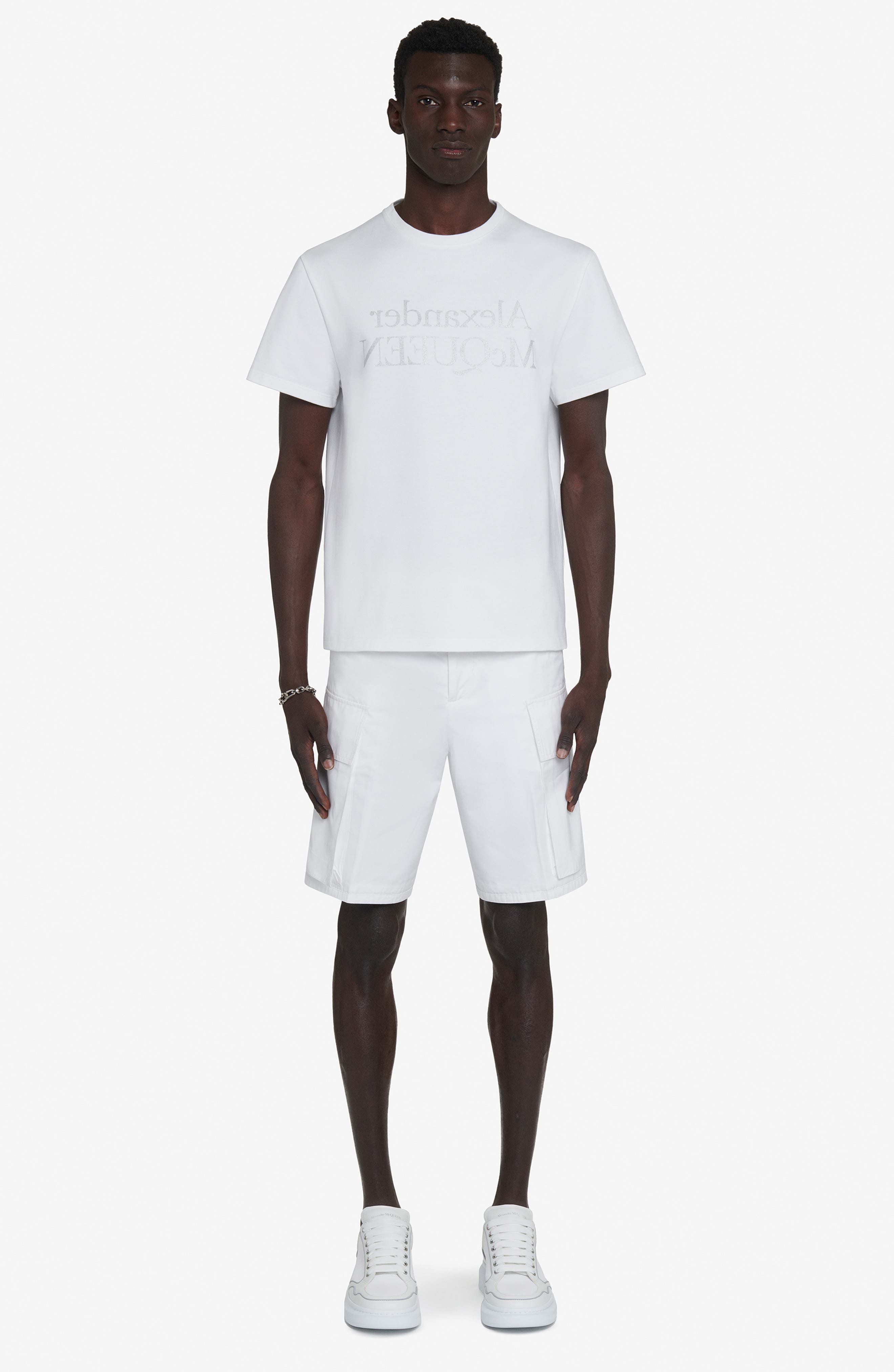 McQueen Reverse Logo Cotton Graphic T-Shirt (Men) | Nordstrom