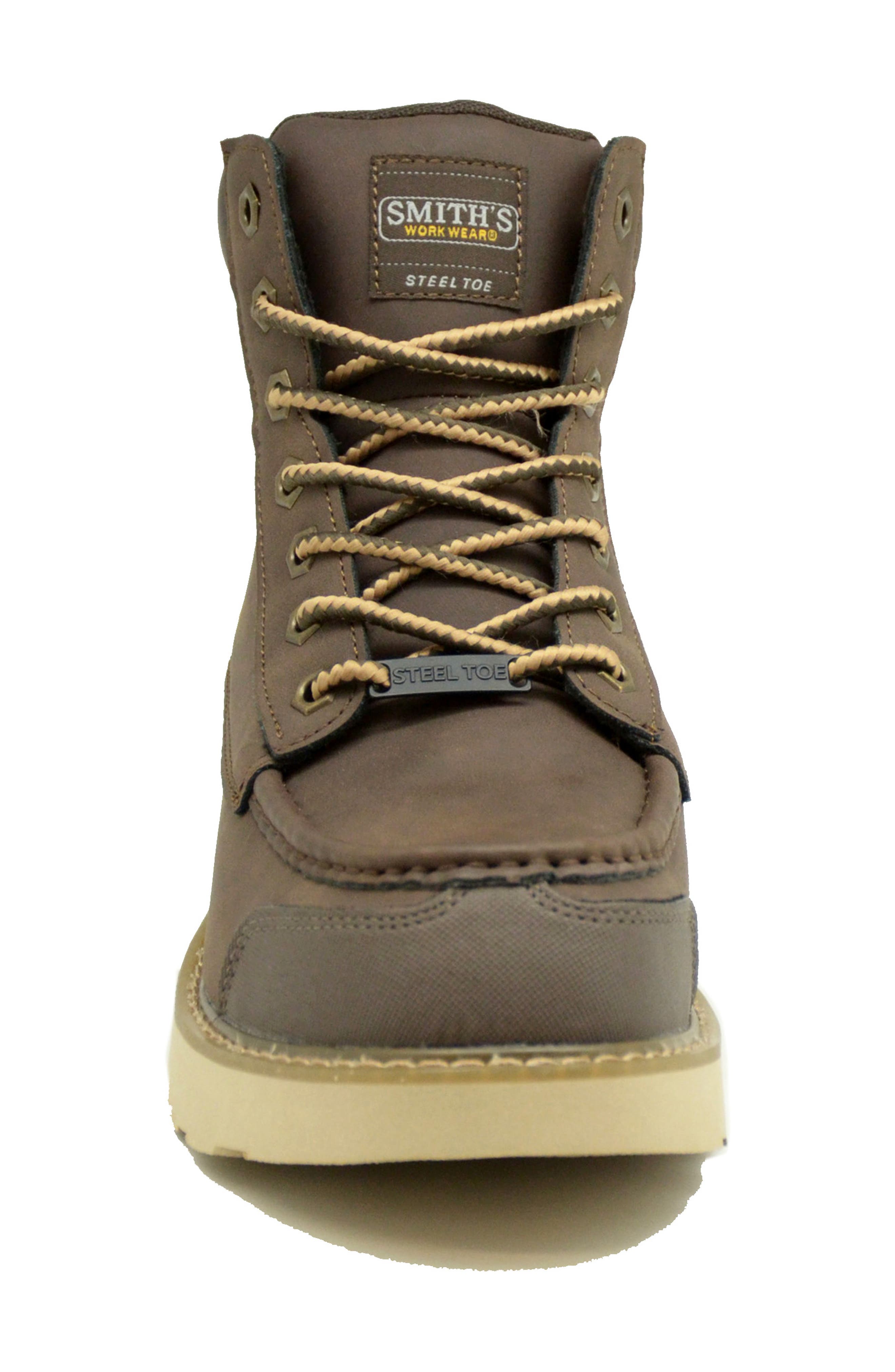 Magnus Water Repellent Steel Toe Boot, Alternate, color, BROWN