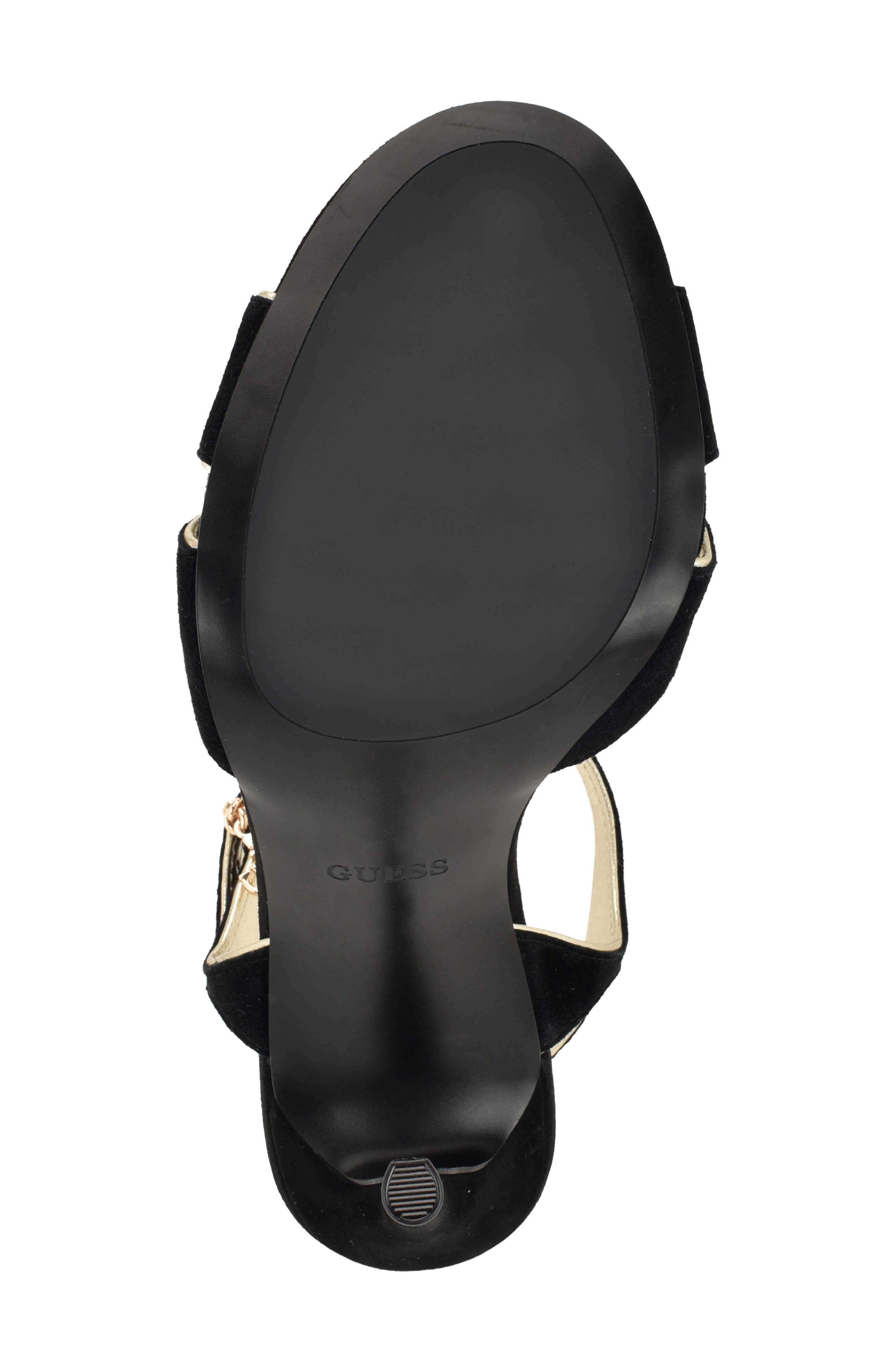 Chaylen Leather Sandal, Alternate, color, BLACK