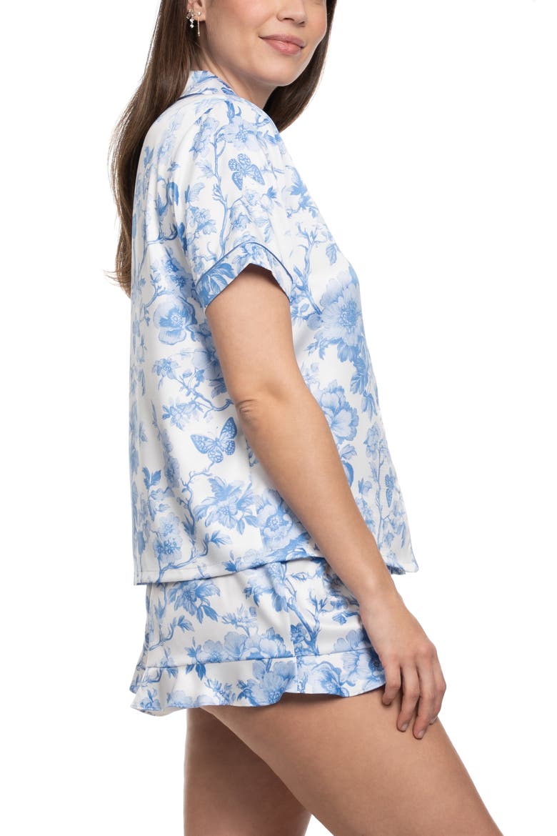 Molleigh Satin Short Pajamas, Alternate, color, IVORY