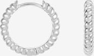 Dower & Hall Men's Small Twist Hoops