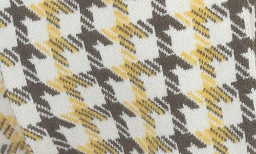 Rain And Rose Houndstooth Check Crop Jacket In Blue