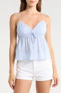 Madden Girl Crochet Trim Babydoll Tank