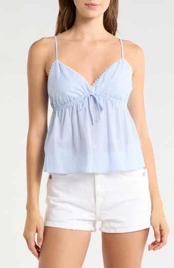 Madden Girl Crochet Trim Babydoll Tank