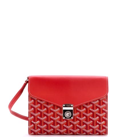 Chypre Wallet on Strap Coated Canvas with Leather