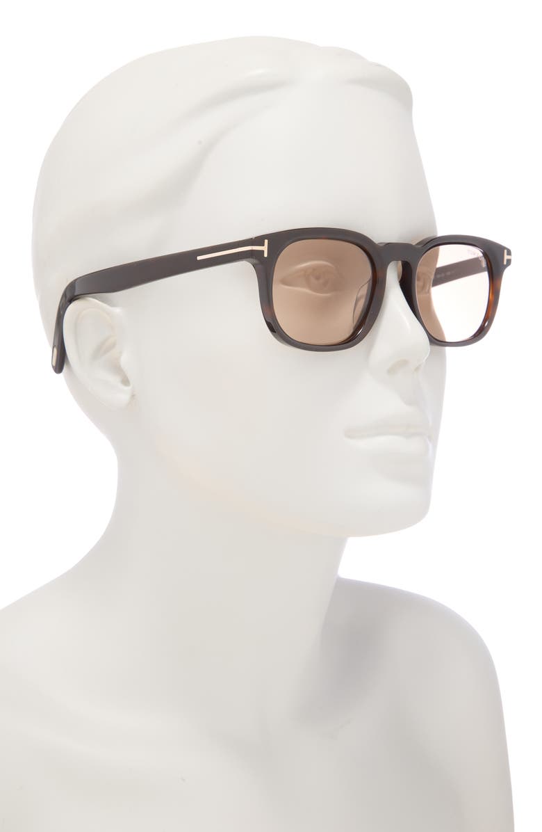TOM FORD 52mm Square Sunglasses, Alternate, color, 