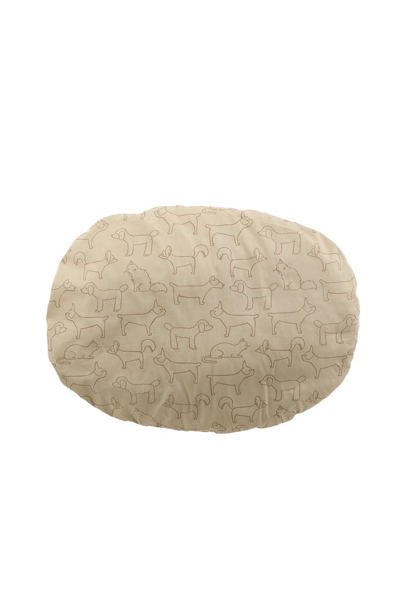 Richell Oval Pet Bed, Medium, Alternate, color, Brown