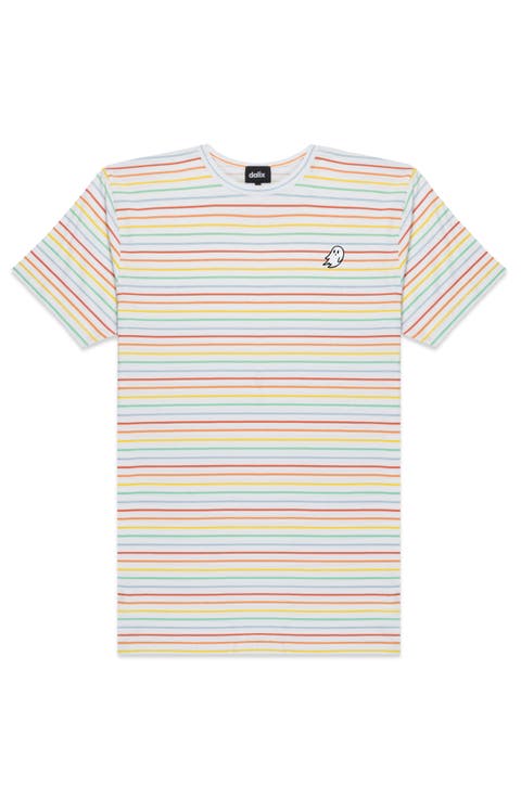 Mens Ghost Striped Jersey Tee
