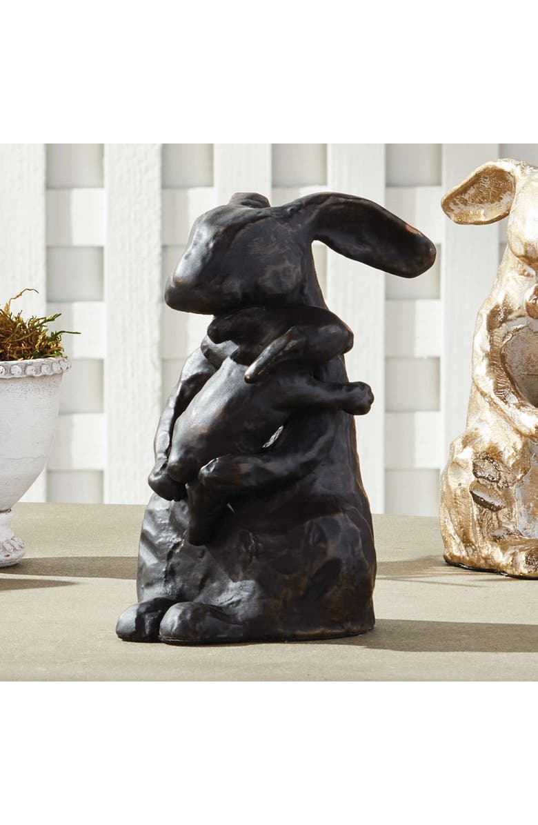 Napa Home & Garden Mother Rabbit Sculpture, Alternate, color, Black