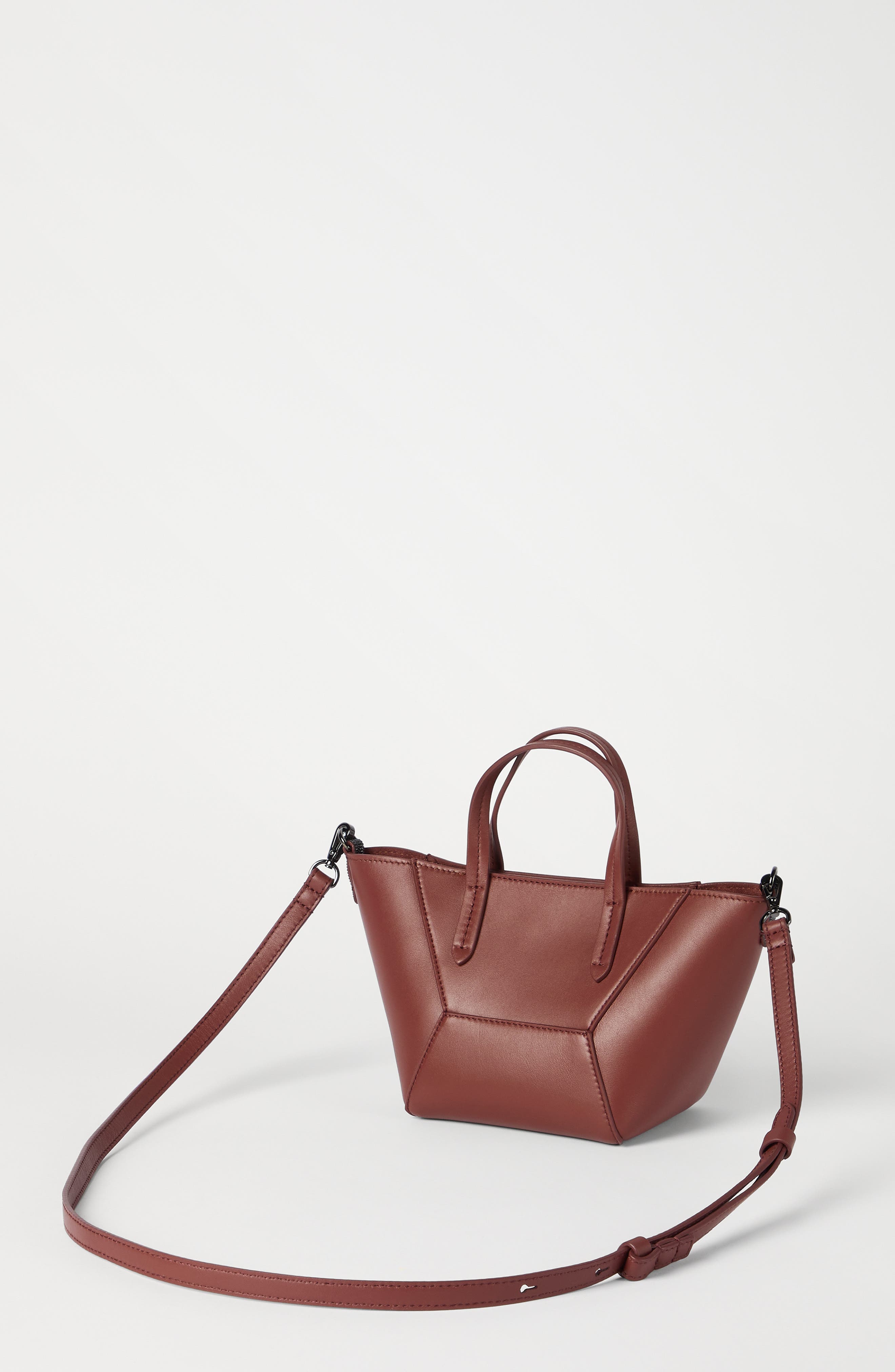Calfskin mini BC Duo bag, Alternate, color, Red