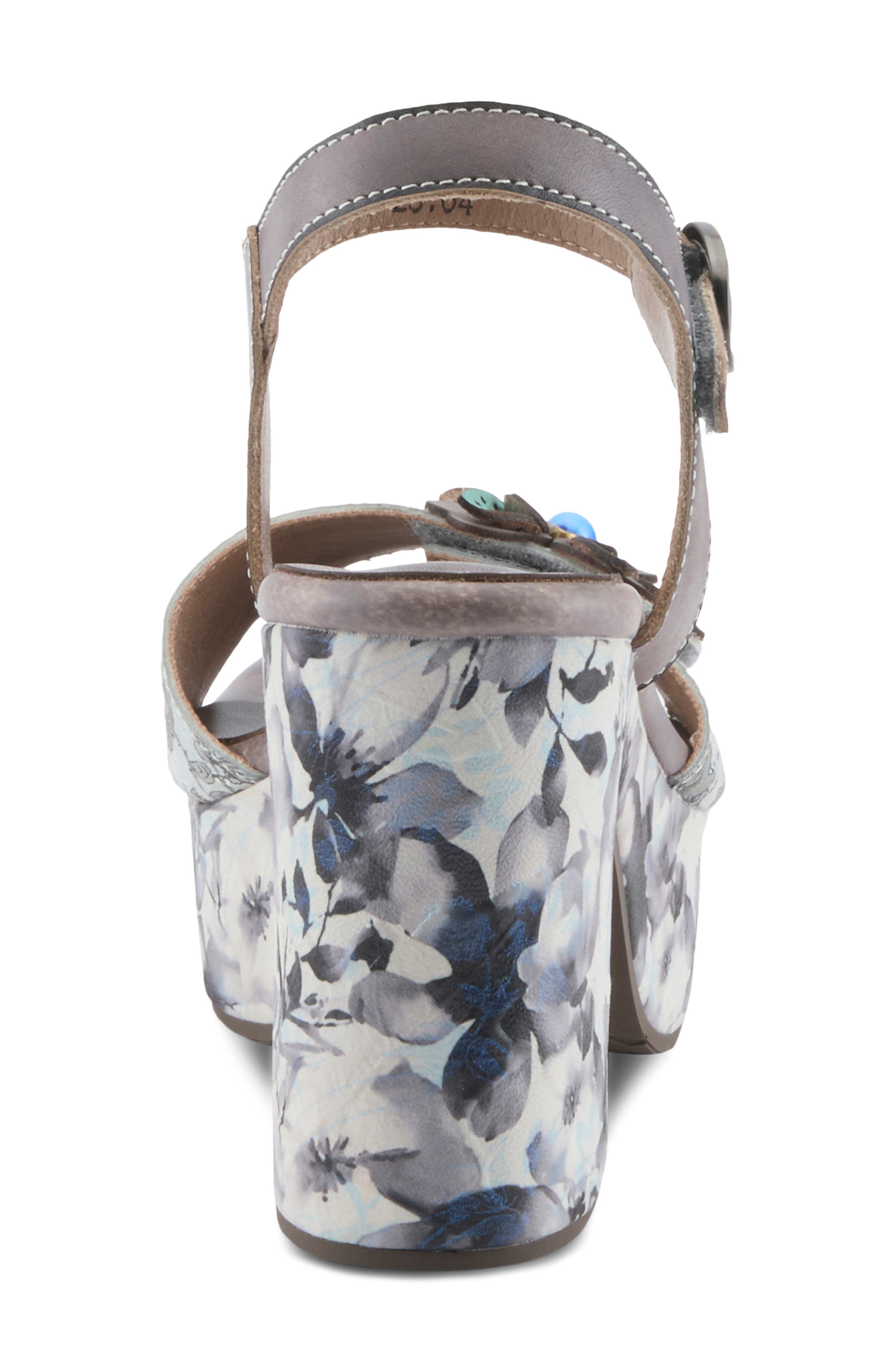 L'Artiste by Spring Step Felis Platform Sandal, Alternate, color, Grey Multi