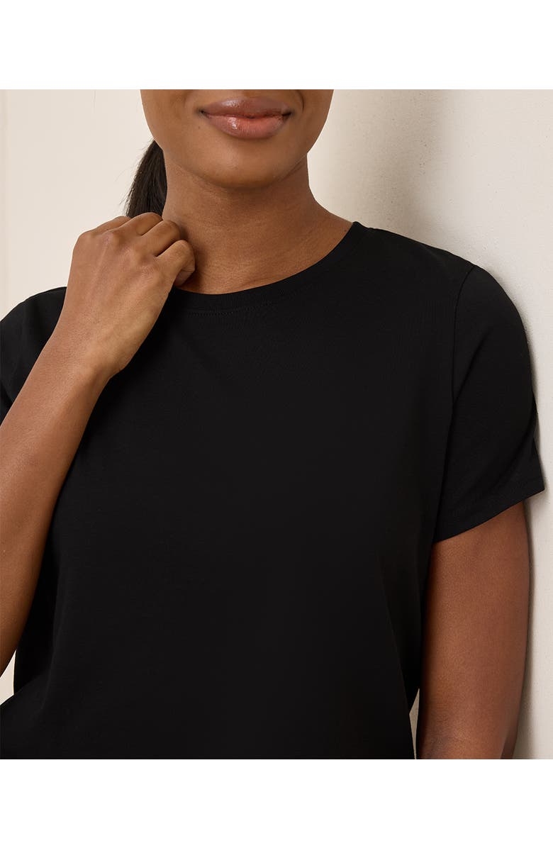 Pact Organic Cotton Luxe Stretch Jersey Slim Tee, Alternate, color,