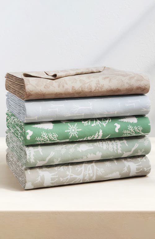 Woven & Weft Lodge 4-piece Flannel Bed Sheet Set In Blue