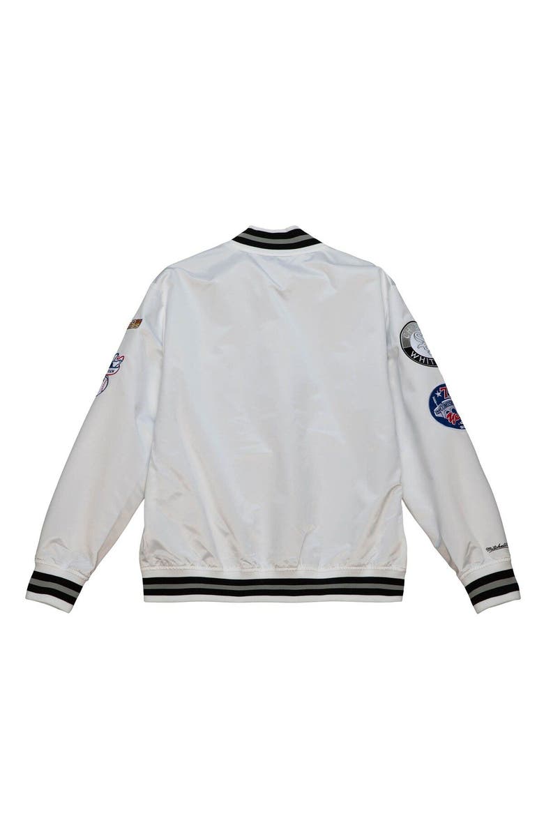 Mitchell & Ness Men's Mitchell & Ness White Chicago White Sox City Collection Satin Full-Snap Varsity Jacket, Alternate, color, White