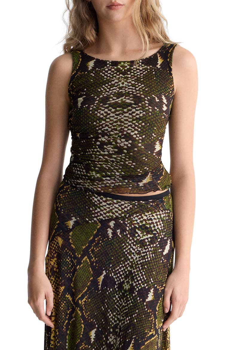 Athena Reversible Mesh Top, Main, color, SERPENTE CARAWAY/GEO PESTO