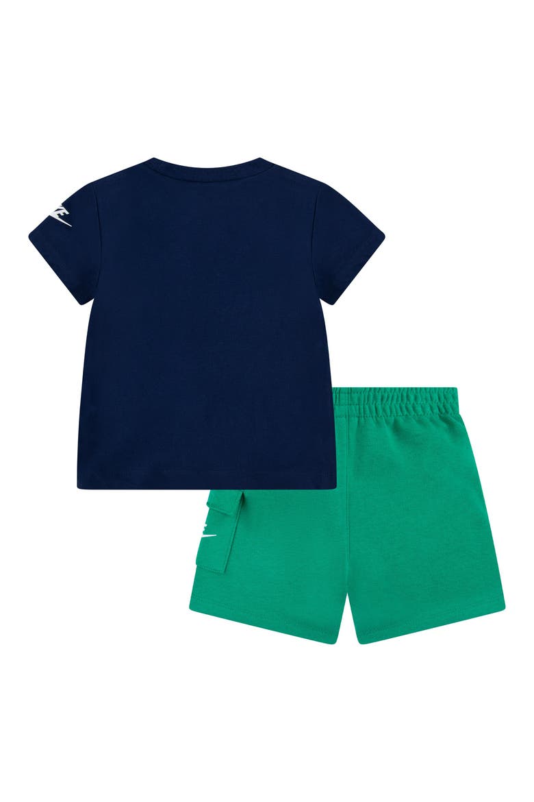 Logo Tee & Cargo Shorts 2-Piece Set, Alternate, color, STADIUM GREEN
