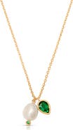 Ettika Radiant Freshwater Pearl Pendant Necklace